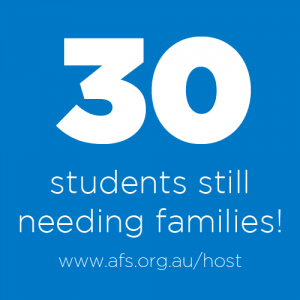 30 student families needed